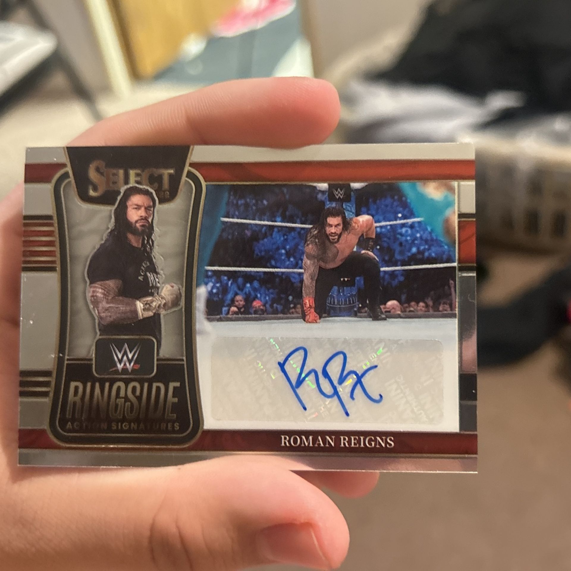 Roman Reigns Signed WWE Card