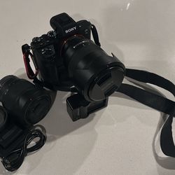 Sony A7ii w/FE 4/24-105 G OSS & FE 3.5-5.6/28-70 lenses and MEIKE extended battery