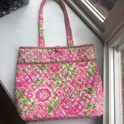 NEW BEAUTIFUL Vera Bradley Petal Pink Tote Bag (retired) - Compare @$120