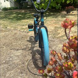 Selling BMX Bike Blue And Pegs That Are Blue 18-20 Inches 