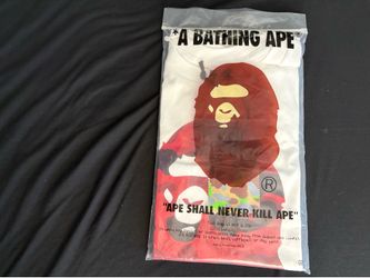 BAPE Tee - Red Camo - Large - Brand New