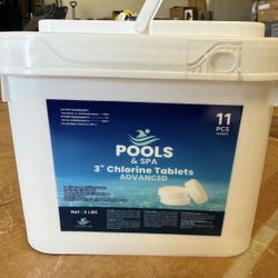 3" Swimming Pool Chlorine Tablets 5 Pounds