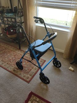 Walker Folding, 4 Wheel Rollator