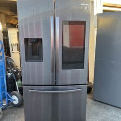 Samsung Family Hub French Door Refrigerator Black Stainless Steel 