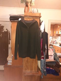 Dark Green Men's Large Sweater 