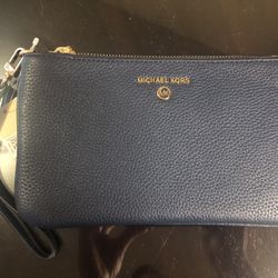 Michael Kors Dark Blue Wristlet