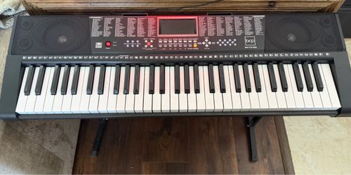 BCP SKY3160 61-Key Light-Up Electronic Keyboard Piano + Stand