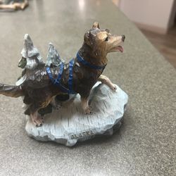 Vintage Alaska Sled Dog Display.  $5