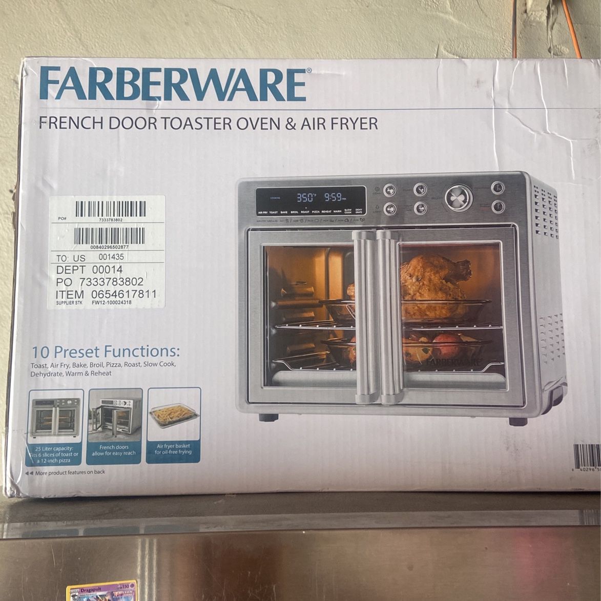 Farberware Air Fryer Toaster Oven, Stainless Steel, Countertop for Sale in  Orlando, FL - OfferUp