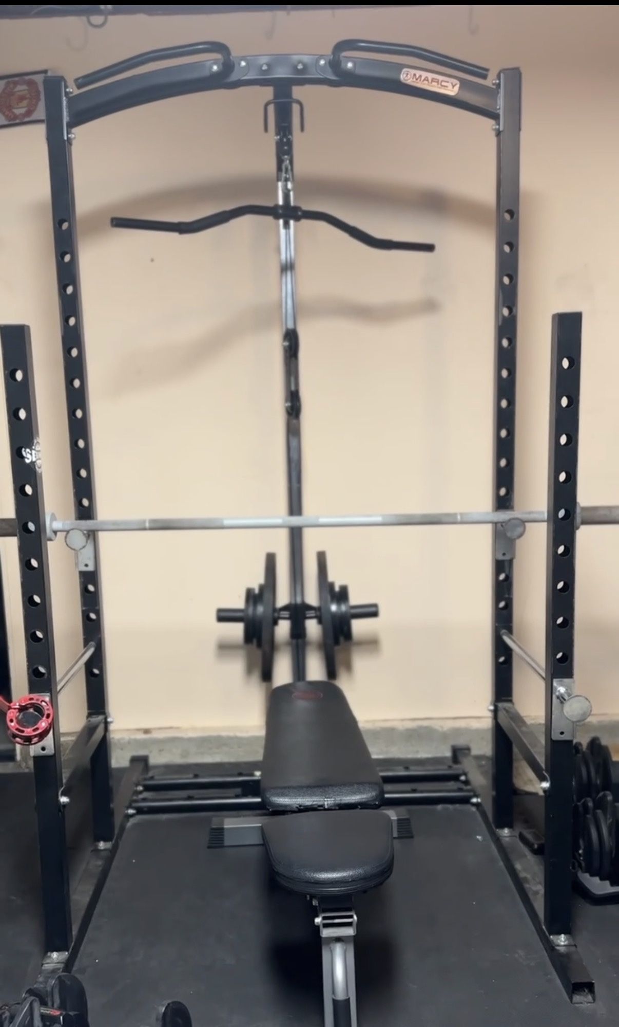Gym Cage Marcy Pulley Cable *Bench, Weights, And Bar Not Included*