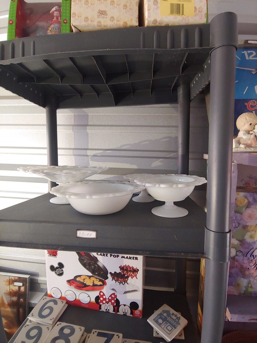 Milk Glass Set