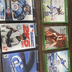PlayStation 2 & XBOX ONE games $5 Each 