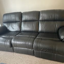   Power Reclining Sofa - Leather 
