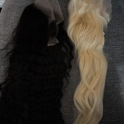 Transparent 30” Deep wave Wig 