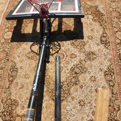 Lifetime 48" Shatterproof Basketball Backboard, Rim And Polls