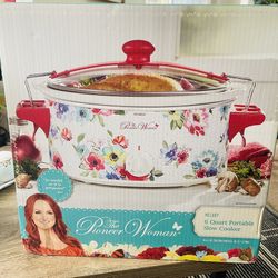 6 Quart Portable Slow Cooker-new! 