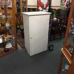 Circa 1900 Shabby Chic Shelf Cabinet Antique