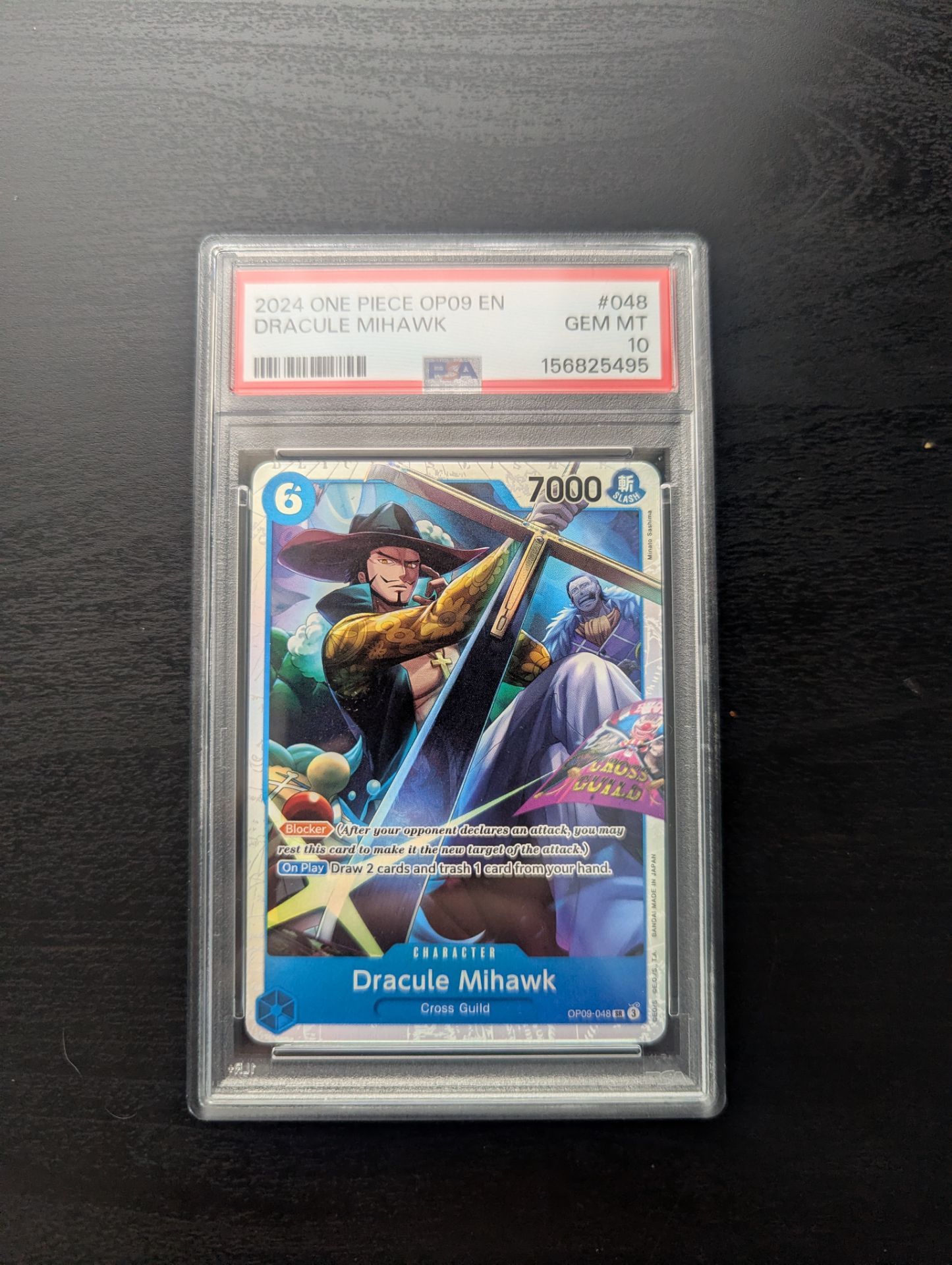 One piece Dracule Mihawk op09 048 PSA 10