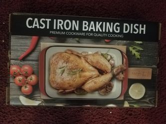 CAST IRON BAKING DISH