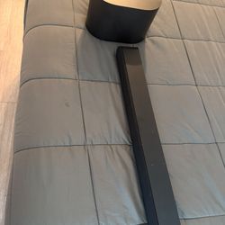 Vizio soundbar and subwoofer