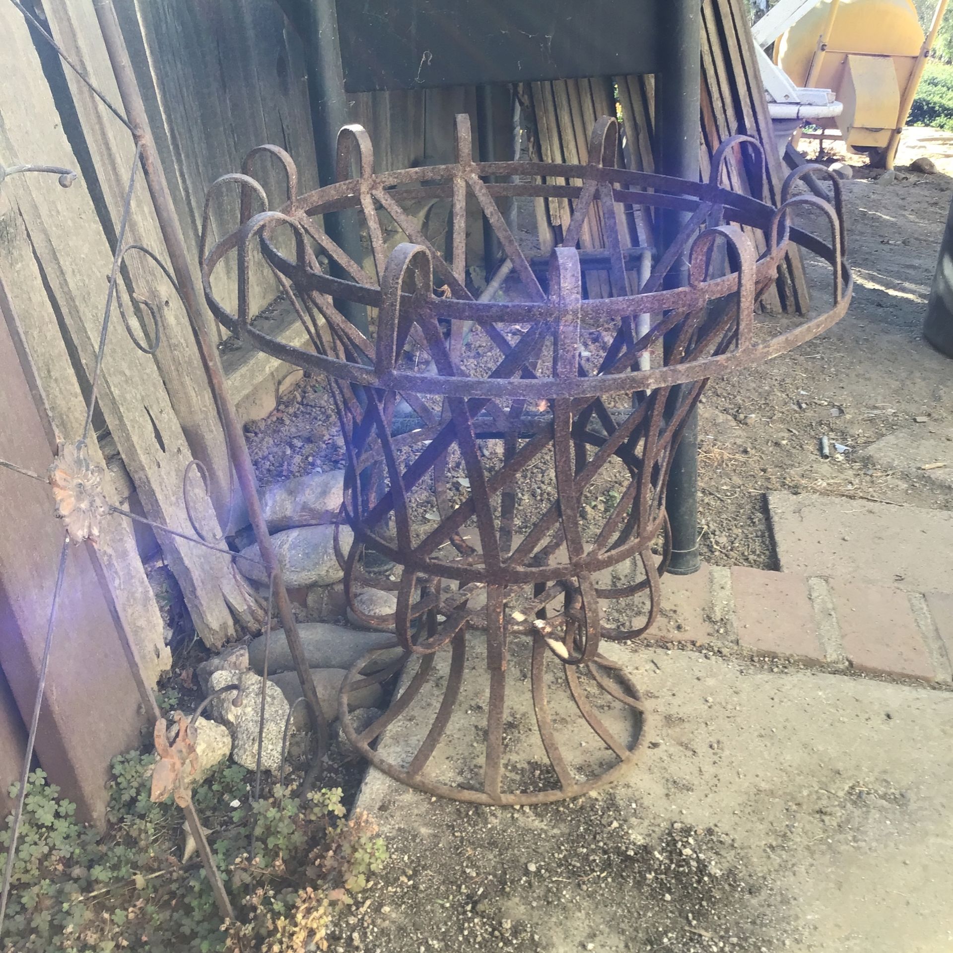 Wrought Iron Planter