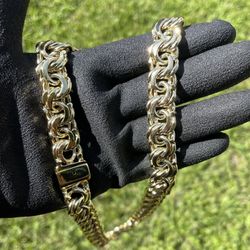 Heavy Gold filled chino link 