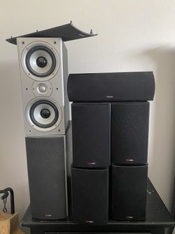 Definitive Tech Pro Center & Polk Audio Speakers