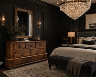 Custom built rustic dresser
