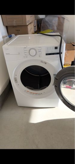 LG Electric Dryer Model DLE3400W White