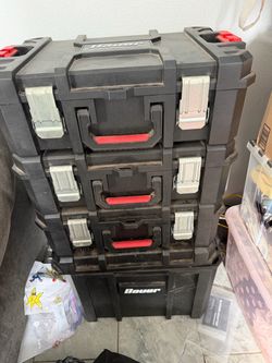 Bauer Modular rolling tool box with 3 smaller boxes