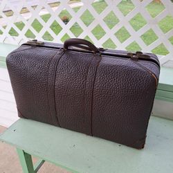 Vintage Split Cowhide Leather Luggage

