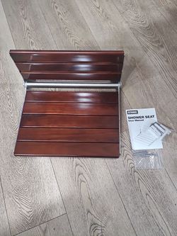 Shower seat teak wood