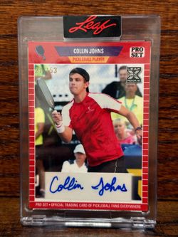 Collin Johns Autographed Leaf Card