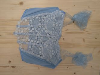 Shein, corset, baby blue
