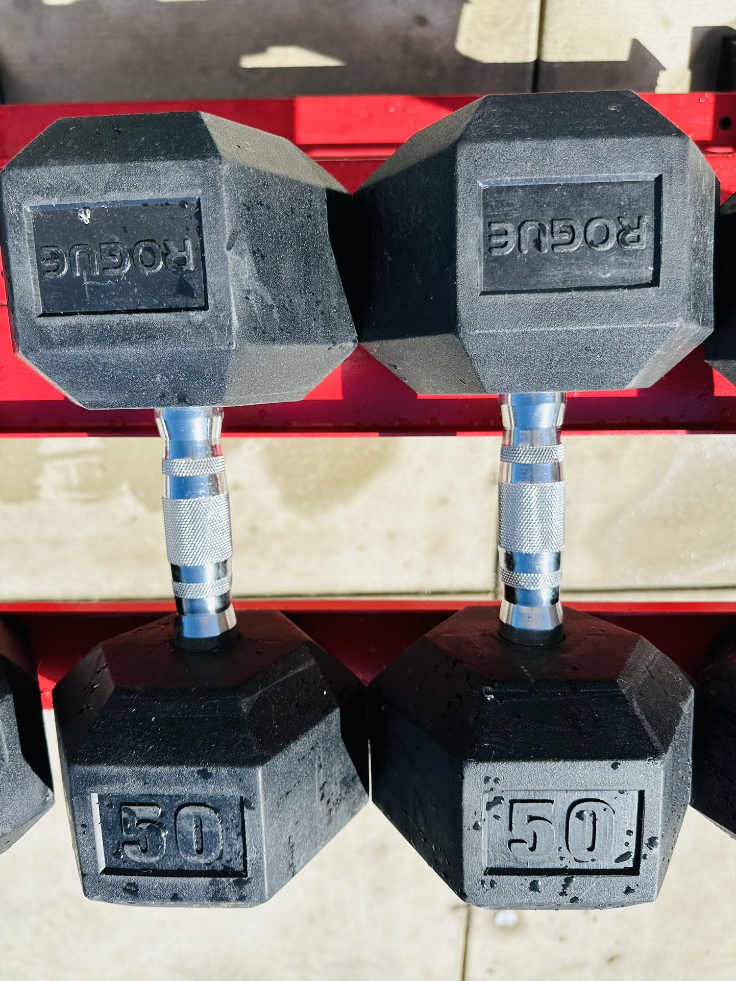 Rogue 50 Lb Dumbbells