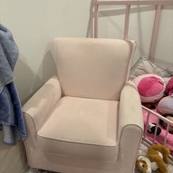 Pink nursery rocking chair