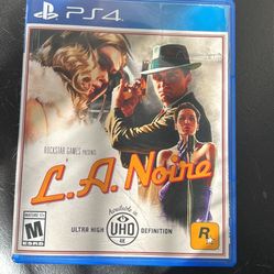 L.A. noire For PS4
