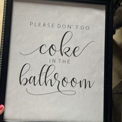 Funny Bathroom Frame 