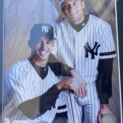 NEW YORK YANKEES 8x10 New York Yankees photo composite featuring former players Derek Jeter and Jorge Posada. BEST OFFER