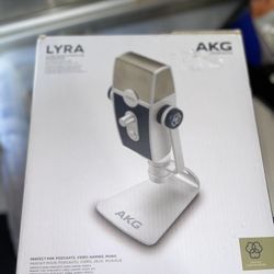 New Open Box AKG LYRA MICROPHONE 192 kHz -C44 USB, PODCAST, STUDIO, RECORDING, STREAMING NOB  New Open Box The AKG Lyra Microphone is a professional c