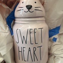 Rae Dunn Pink Baby Sweet Heart Canister 