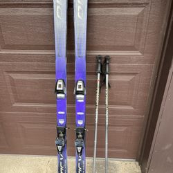 Olin Kinetic Skies With Bindings And. Poles