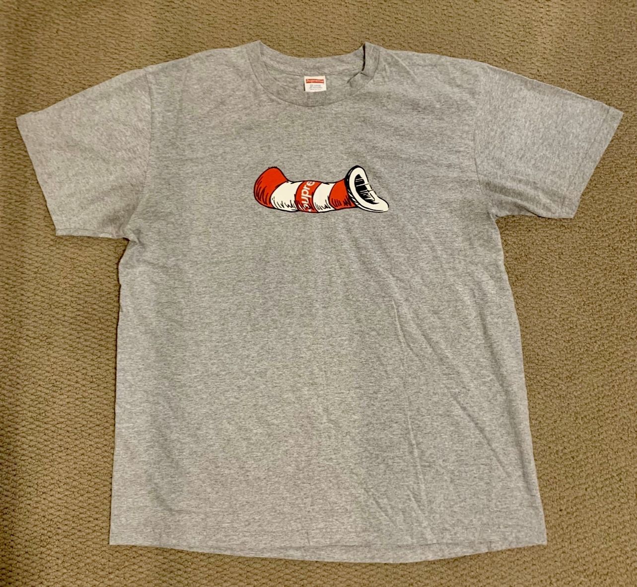 Supreme “cat in the hat” tee