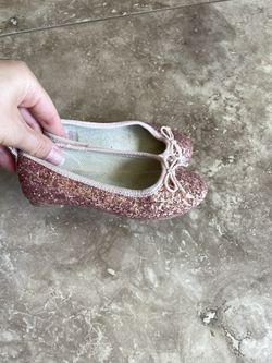 Kids Pink Glitter Crewcuts Shoes