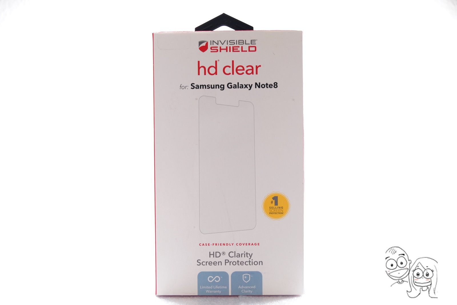 ZAGG InvisibleShield HD Dry Film Screen Protector - Samsung Galaxy Note 8 Clear