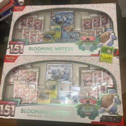 Pokémon 151 Blooming Waters Premium Collection (2 Pack) FACTORY SEALED 
