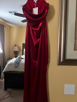 long red dress