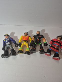 Lot of 4- Fisher Price Rescue Heroes