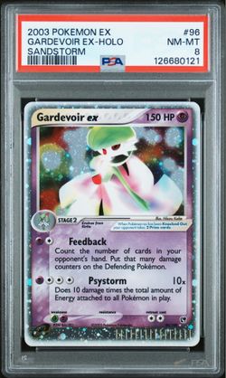 2003 Pokemon Gardevoir 96/100 EX-Holo Sandstorm PSA 8 NM-MT
