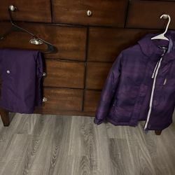 Champions 3 In 1 Jacket Water And Wind Resistant Size 7-8